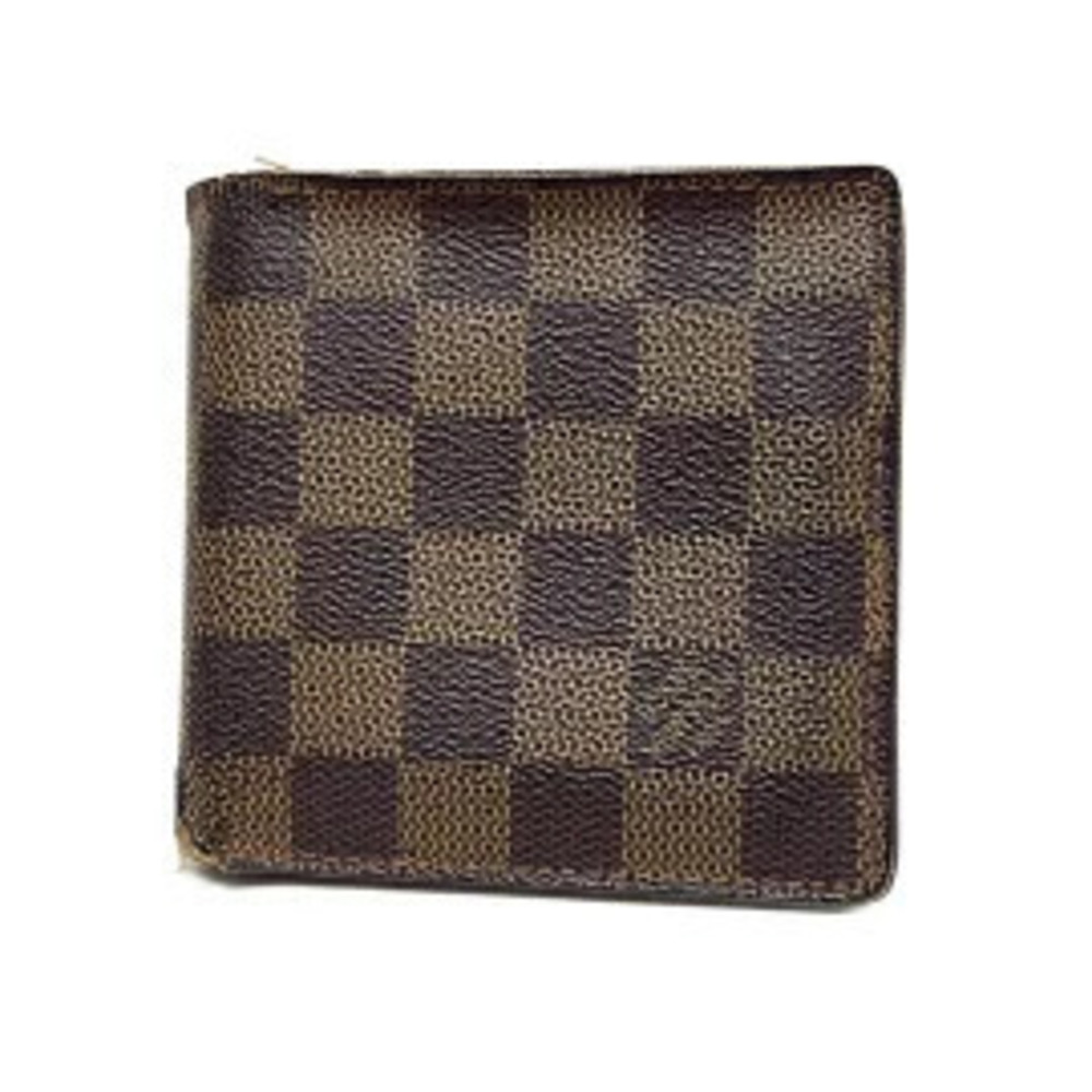 LOUIS VUITTON Portefeuille Marco Bi fold Wallet Ebene Brown